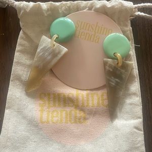 Recycled Horn Earrings